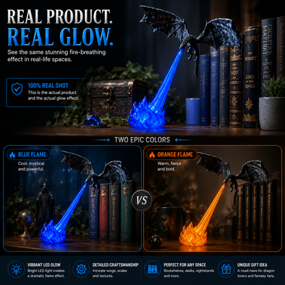 🔥 HOT SALE 🐉|Ultimate 3D Fire-Breathing Dragon LED Light