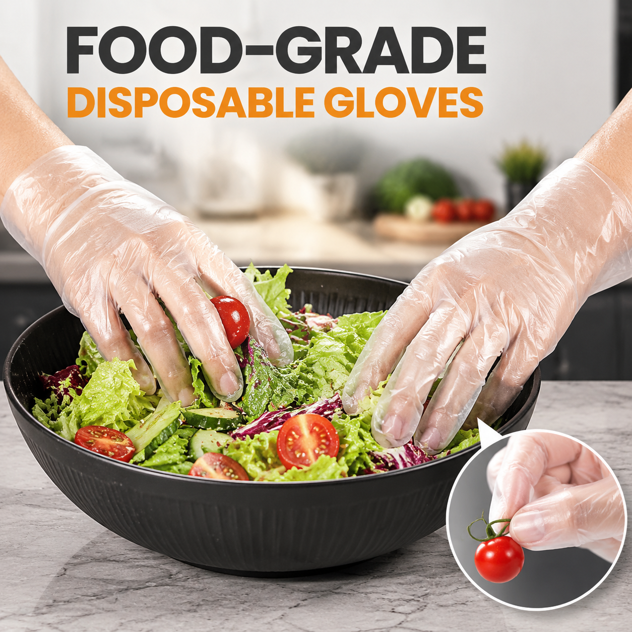 🍲Buy 1 Get 1 Free✨Food-grade Transparent Thickened Disposable Gloves