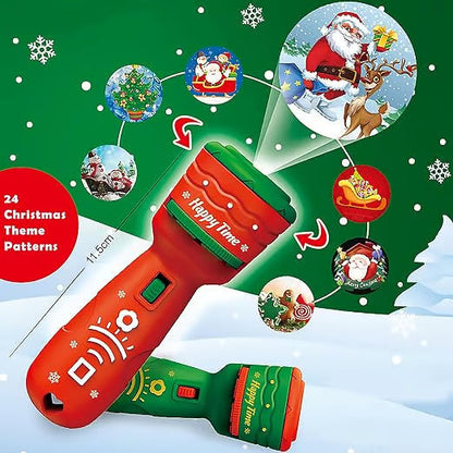 🔥 BUY 1, GET 1 FREE🎃👻Kids Halloween Christmas Projection Flashlight Toy