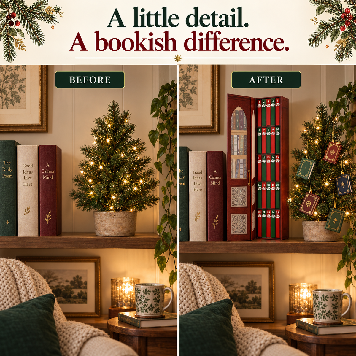 📚 25-Day Mini Book Advent Calendar — A Christmas Gift for Book Lovers
