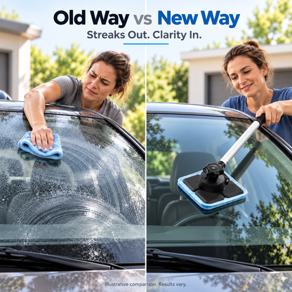 🧲 Clean Both Sides with a Dual Magnetic Windshield Cleaner