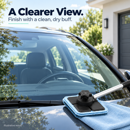 🧲 Clean Both Sides with a Dual Magnetic Windshield Cleaner
