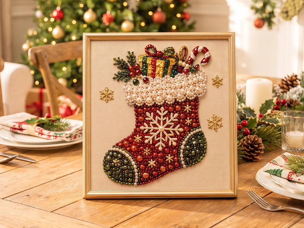 🎄 DIY Christmas Pearl Art — Create a Keepsake to Treasure