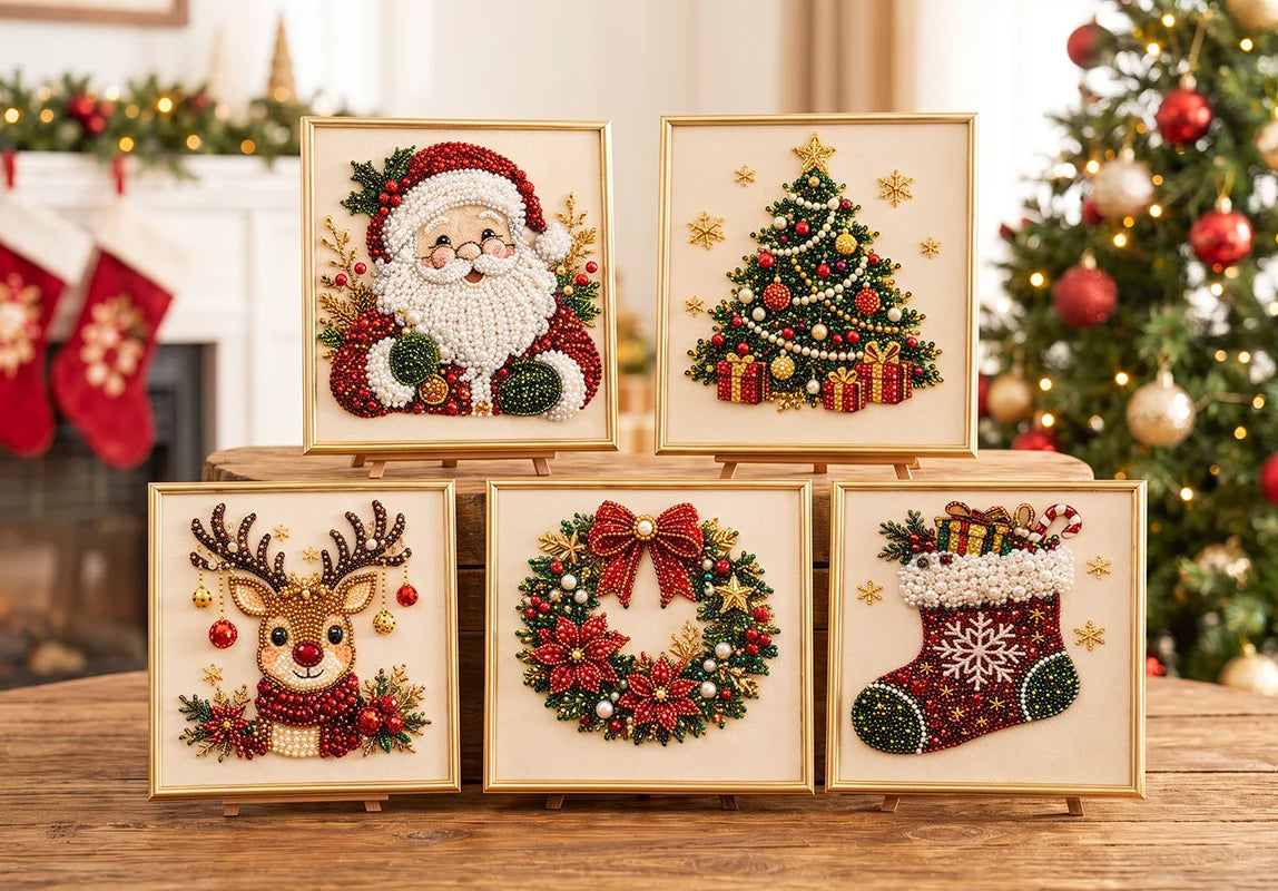 🎄 DIY Christmas Pearl Art — Create a Keepsake to Treasure