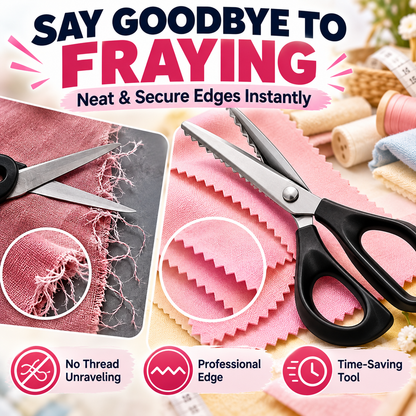 ✂️5-mm zigzag scissors for fabric and crafts