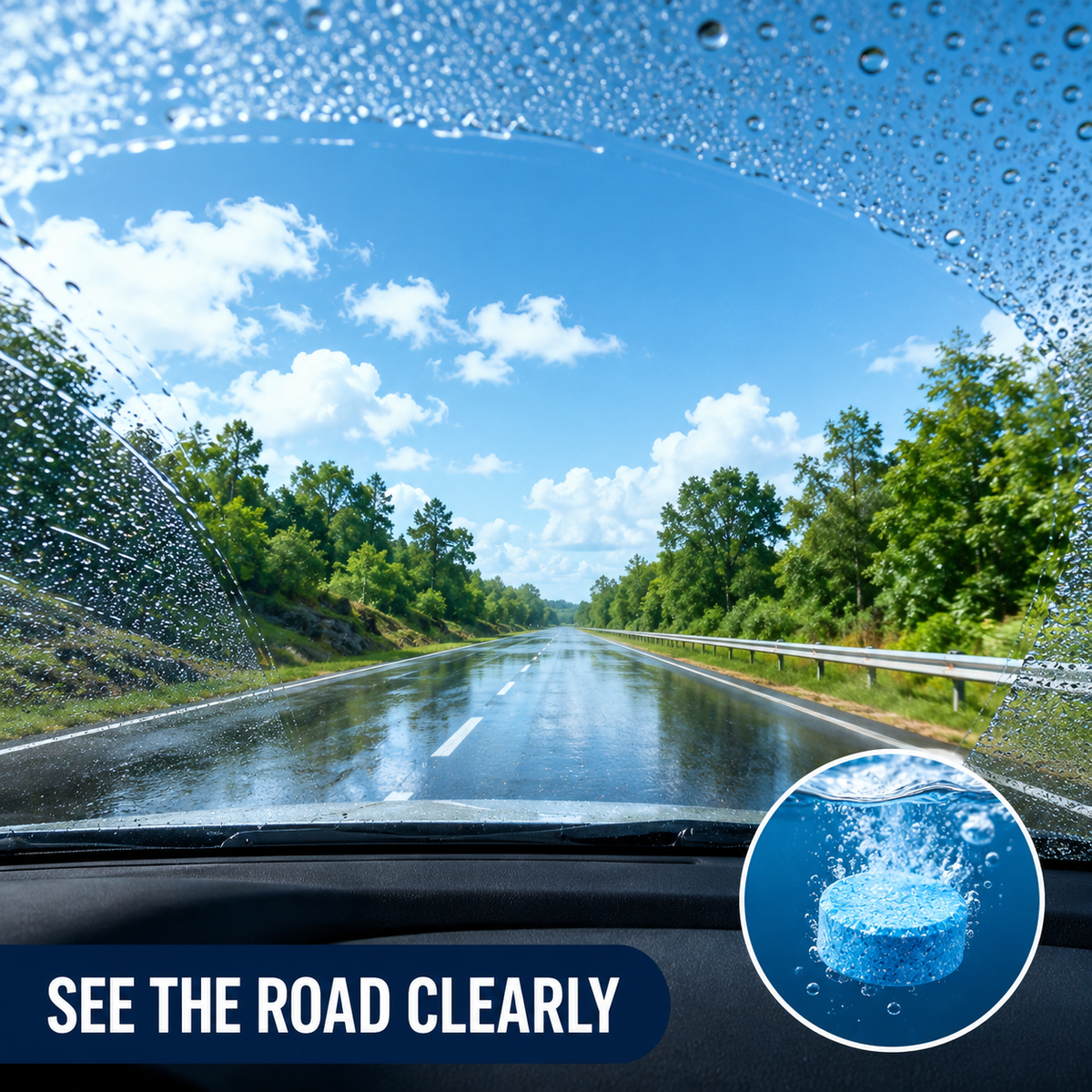 Car Windshield Washer Fluid Concentrate Tablets🚗💧