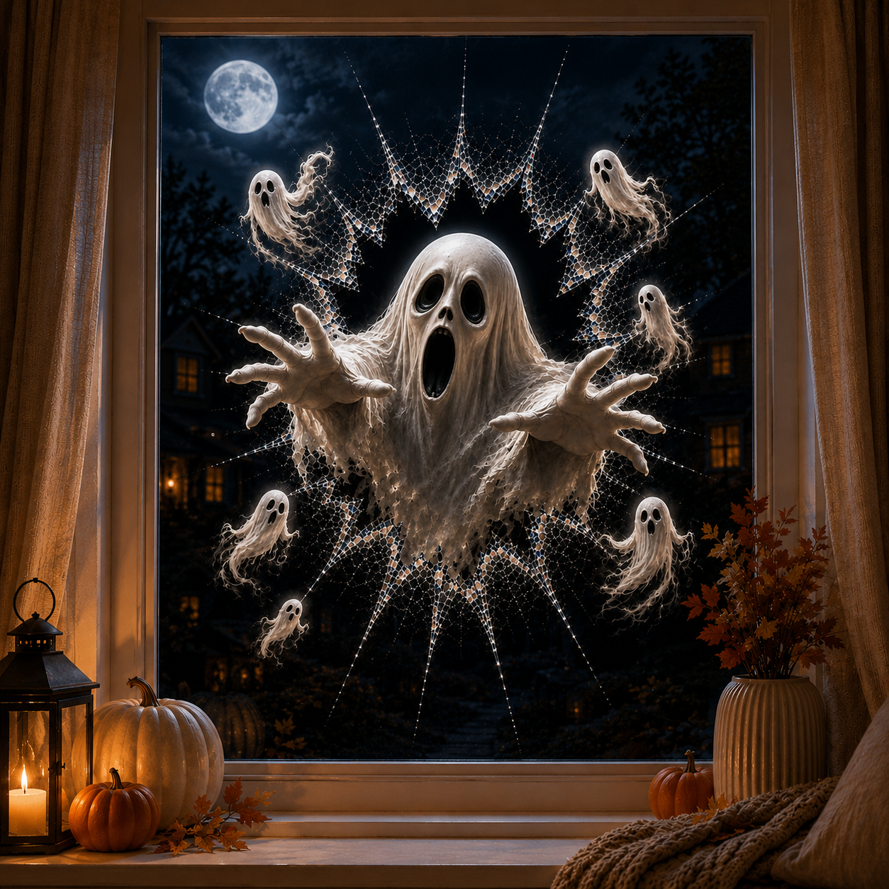 🎃 2026 Halloween Window Decals – Transform Your Windows into a Spooktacular Haunted House! 👻