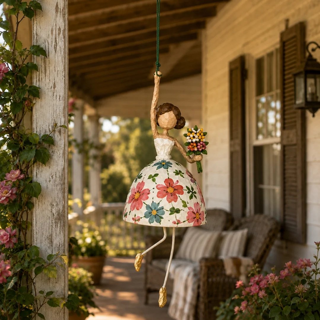 🌸Whimsical Dancing Lady Hanging Ornament — Gently Dances in the Breeze✨