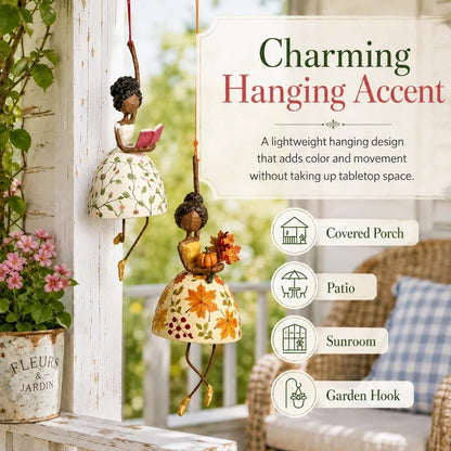 🌸Whimsical Dancing Lady Hanging Ornament — Gently Dances in the Breeze✨