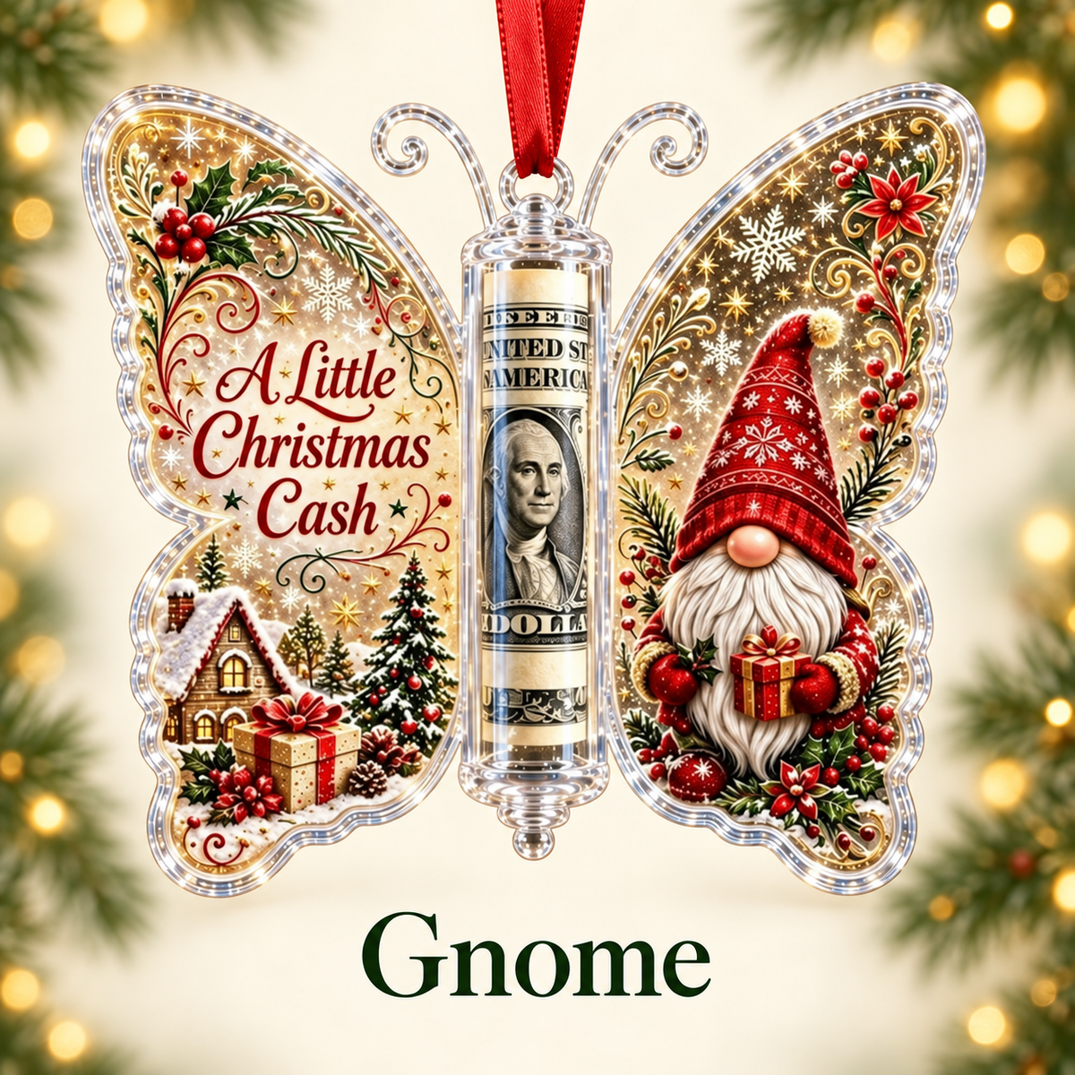 🎄 Christmas Butterfly Cash Holder — Make Giving Money Feel Special 🎁