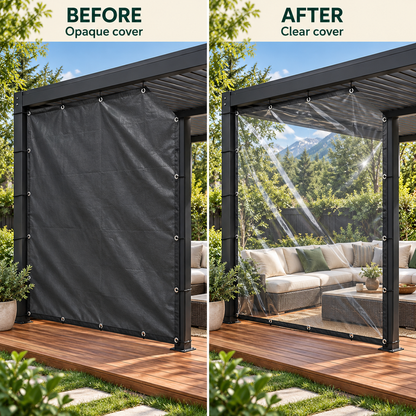 Clear Waterproof PE Tarp🛡️