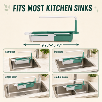 ✨ Expandable Sink Organizer Shelf 🧼