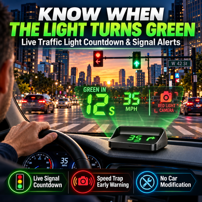 🚗GPS Head-Up Display Keeps Your Speed in Sight