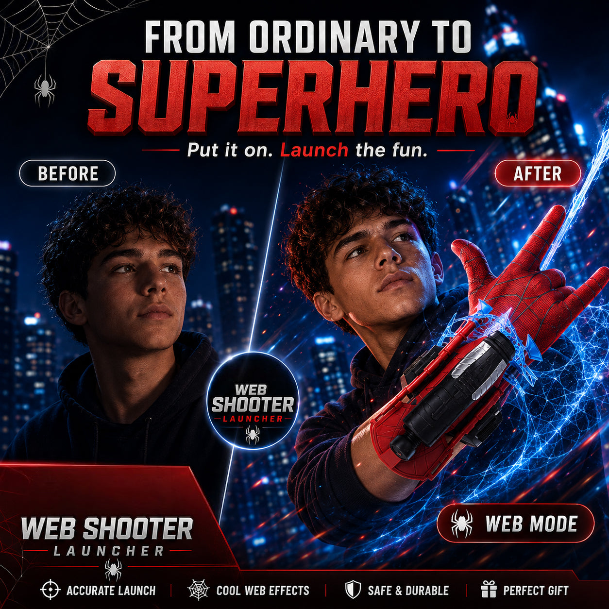 🕷️Turn Your Wrist Into a Hero Launcher
