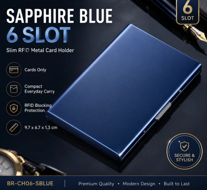 🥳2026 HOT SALE🥳💞50K+ SOLD!｜RFID Blocking Metal Card Holder🛡️