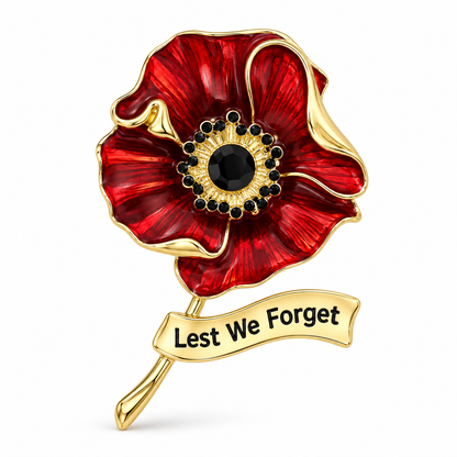 Buy 1 Get 1 Free — Keep One Remembrance Poppy Brooch, Share One ❤️