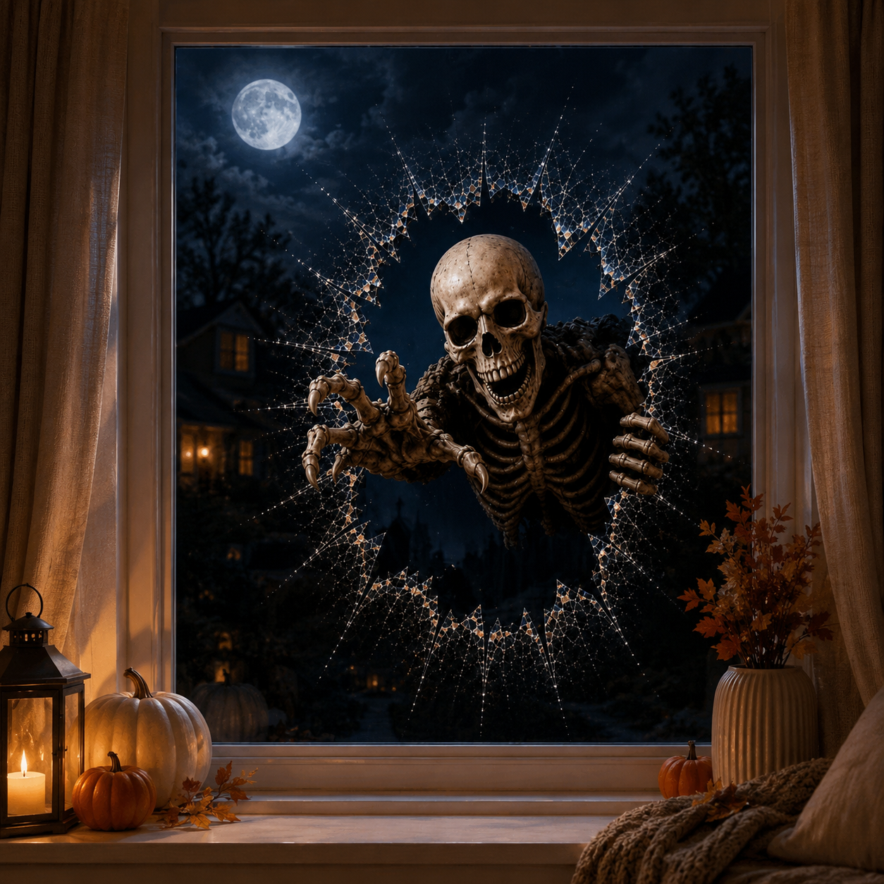 🎃 2026 Halloween Window Decals – Transform Your Windows into a Spooktacular Haunted House! 👻