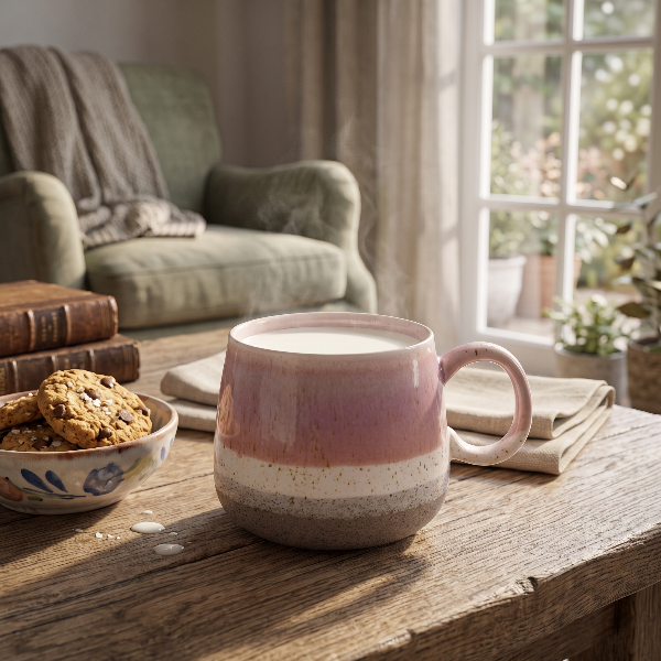 Vintage Reactive Glaze Ceramic Mug