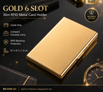 🥳2026 HOT SALE🥳💞50K+ SOLD!｜RFID Blocking Metal Card Holder🛡️