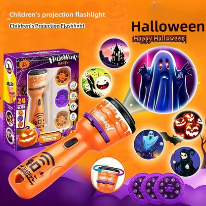 🔥 BUY 1, GET 1 FREE🎃👻Kids Halloween Christmas Projection Flashlight Toy