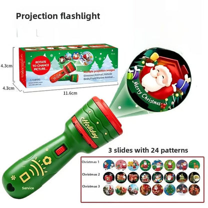 🔥 BUY 1, GET 1 FREE🎃👻Kids Halloween Christmas Projection Flashlight Toy