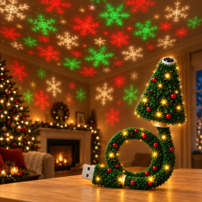 🎄 Bring Home the Christmas Party — 1 Projector, 3+3 Festive Patterns