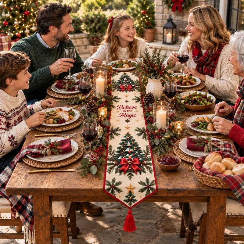 🎄✨ DIY Christmas Diamond Painting Table Runner Kit(📦Buy 2 Free Shipping)