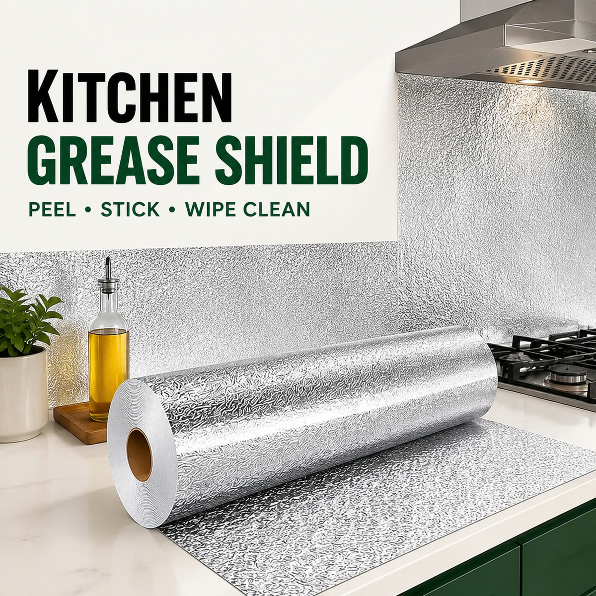 Peel & Stick Aluminum Foil Kitchen Liner🍳✨