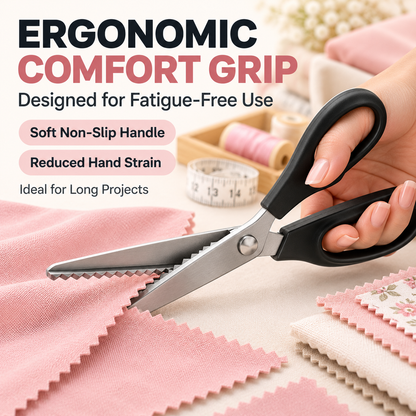 ✂️5-mm zigzag scissors for fabric and crafts