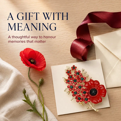 Buy 1 Get 1 Free — Keep One Remembrance Poppy Brooch, Share One ❤️