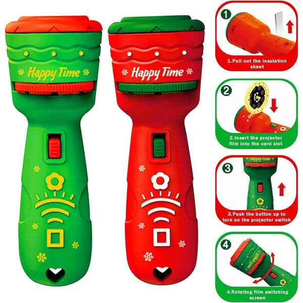 🔥 BUY 1, GET 1 FREE🎃👻Kids Halloween Christmas Projection Flashlight Toy