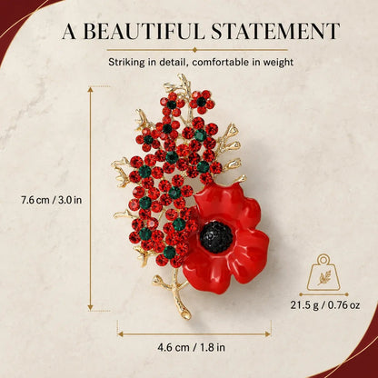 Buy 1 Get 1 Free — Keep One Remembrance Poppy Brooch, Share One ❤️