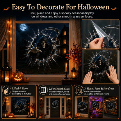 🎃 2026 Halloween Window Decals – Transform Your Windows into a Spooktacular Haunted House! 👻