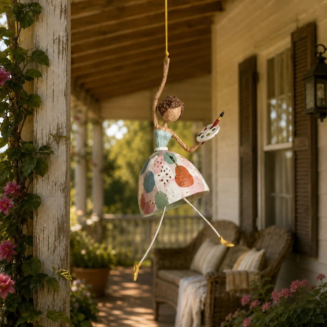 🌸Whimsical Dancing Lady Hanging Ornament — Gently Dances in the Breeze✨