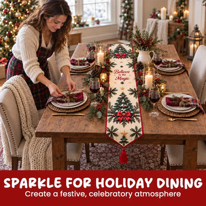 🎄✨ DIY Christmas Diamond Painting Table Runner Kit(📦Buy 2 Free Shipping)