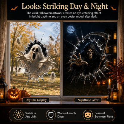 🎃 2026 Halloween Window Decals – Transform Your Windows into a Spooktacular Haunted House! 👻