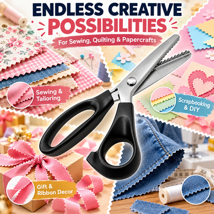 ✂️5-mm zigzag scissors for fabric and crafts