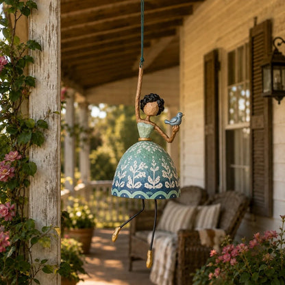 🌸Whimsical Dancing Lady Hanging Ornament — Gently Dances in the Breeze✨