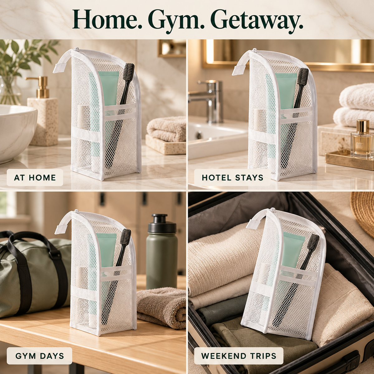 ✨ Standing Toiletry Bag — Keep Your Essentials Organized & Within Reach