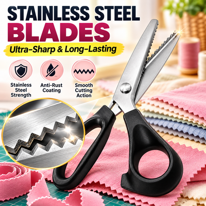 ✂️5-mm zigzag scissors for fabric and crafts