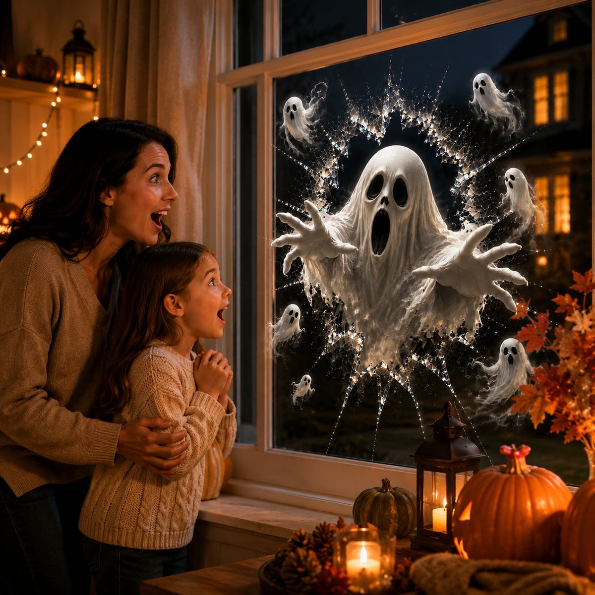 🎃 2026 Halloween Window Decals – Transform Your Windows into a Spooktacular Haunted House! 👻