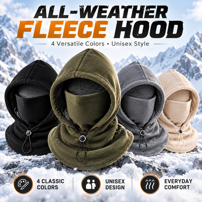 ❄️Keep Your Head, Face & Neck Warm with One Fleece Hood