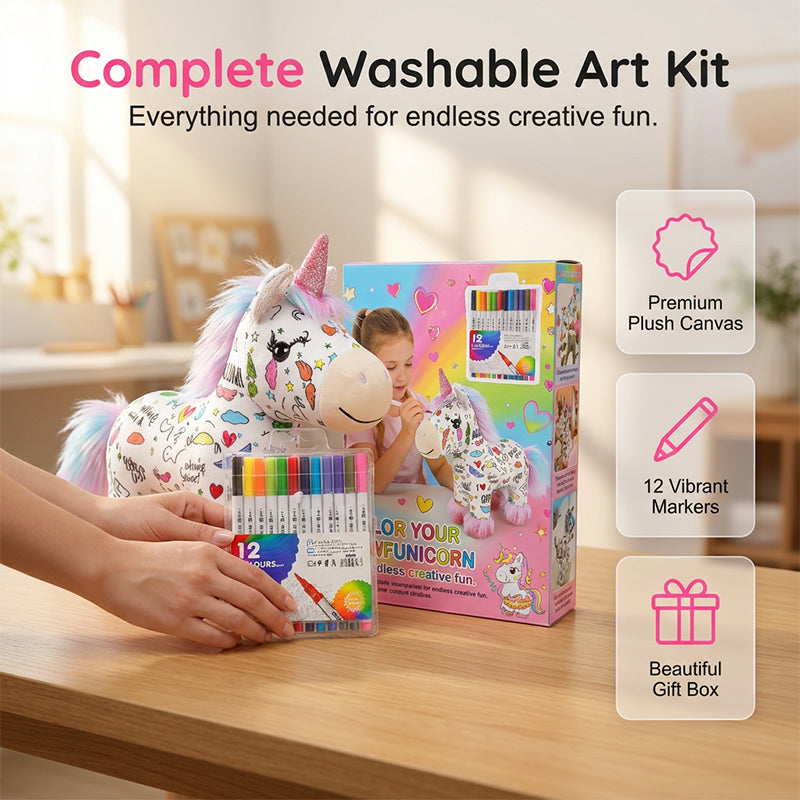 🦄 DIY Color-In Unicorn — Color Your Own Unicorn Magic! ✨🎨