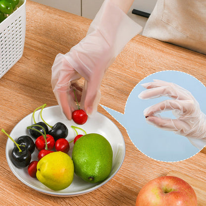 🍲Buy 1 Get 1 Free✨Food-grade Transparent Thickened Disposable Gloves