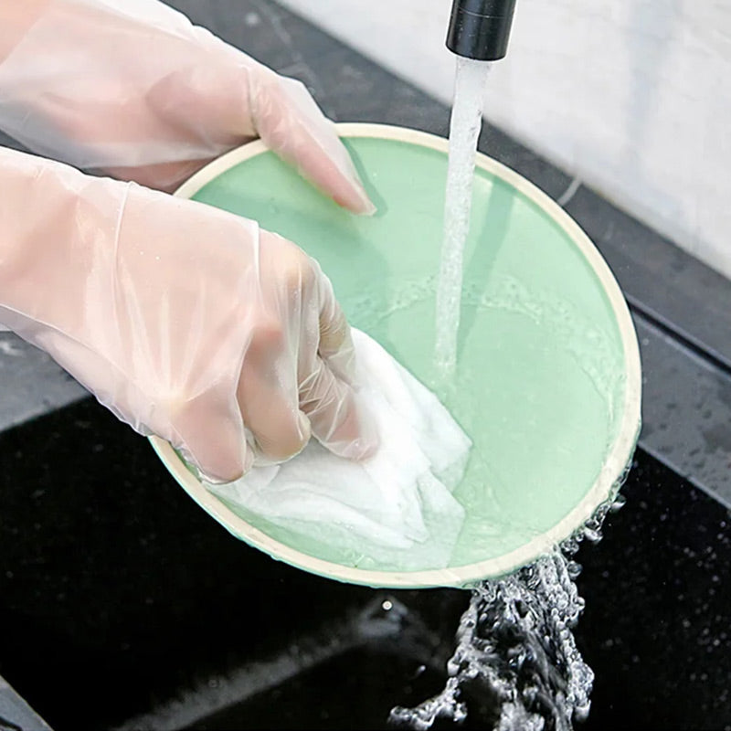 🍲Buy 1 Get 1 Free✨Food-grade Transparent Thickened Disposable Gloves
