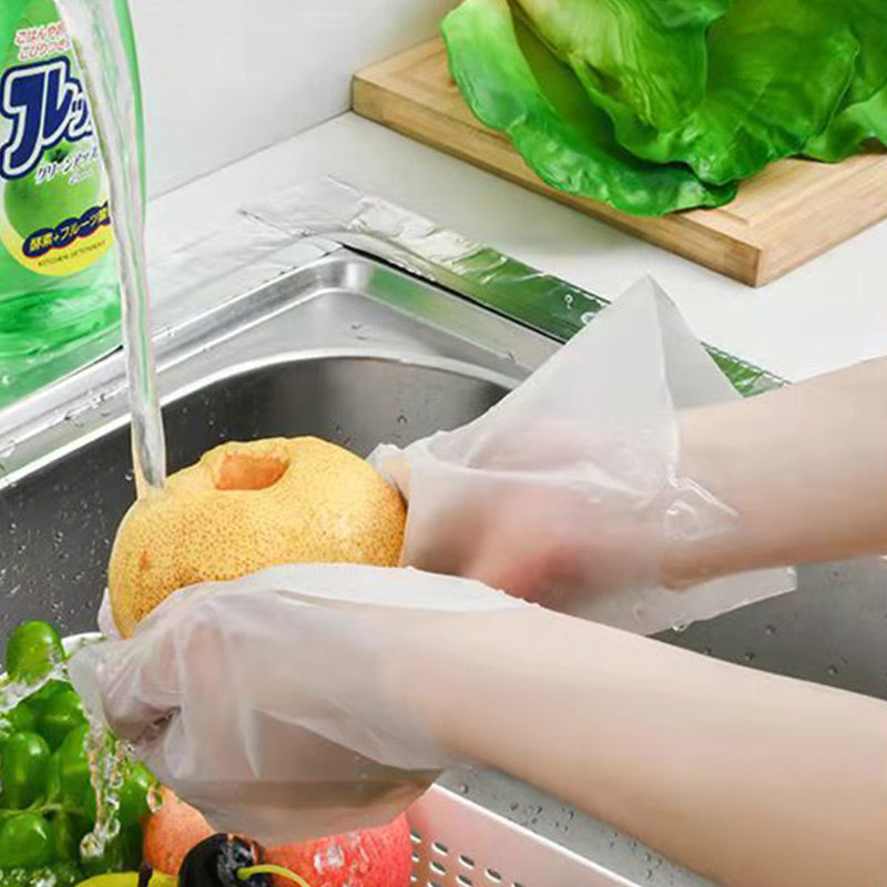 🍲Buy 1 Get 1 Free✨Food-grade Transparent Thickened Disposable Gloves