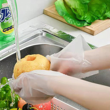 🍲Buy 1 Get 1 Free✨Food-grade Transparent Thickened Disposable Gloves